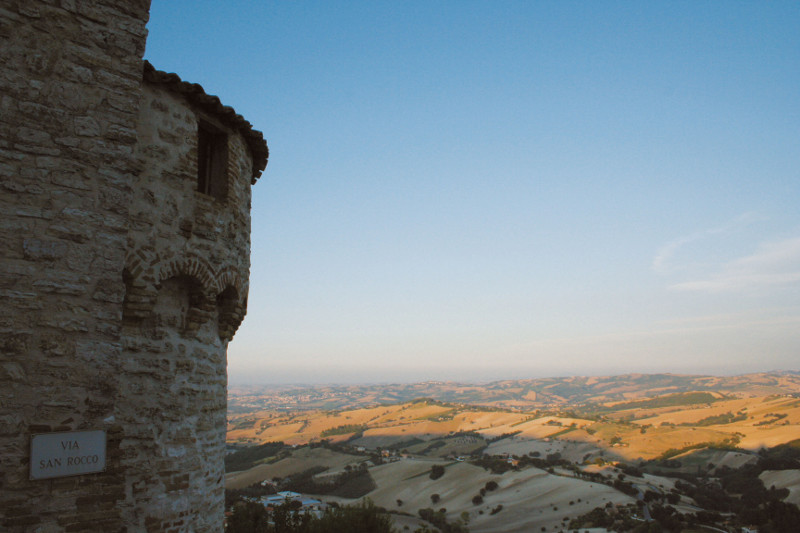 Arcevia, panorama dal borgo